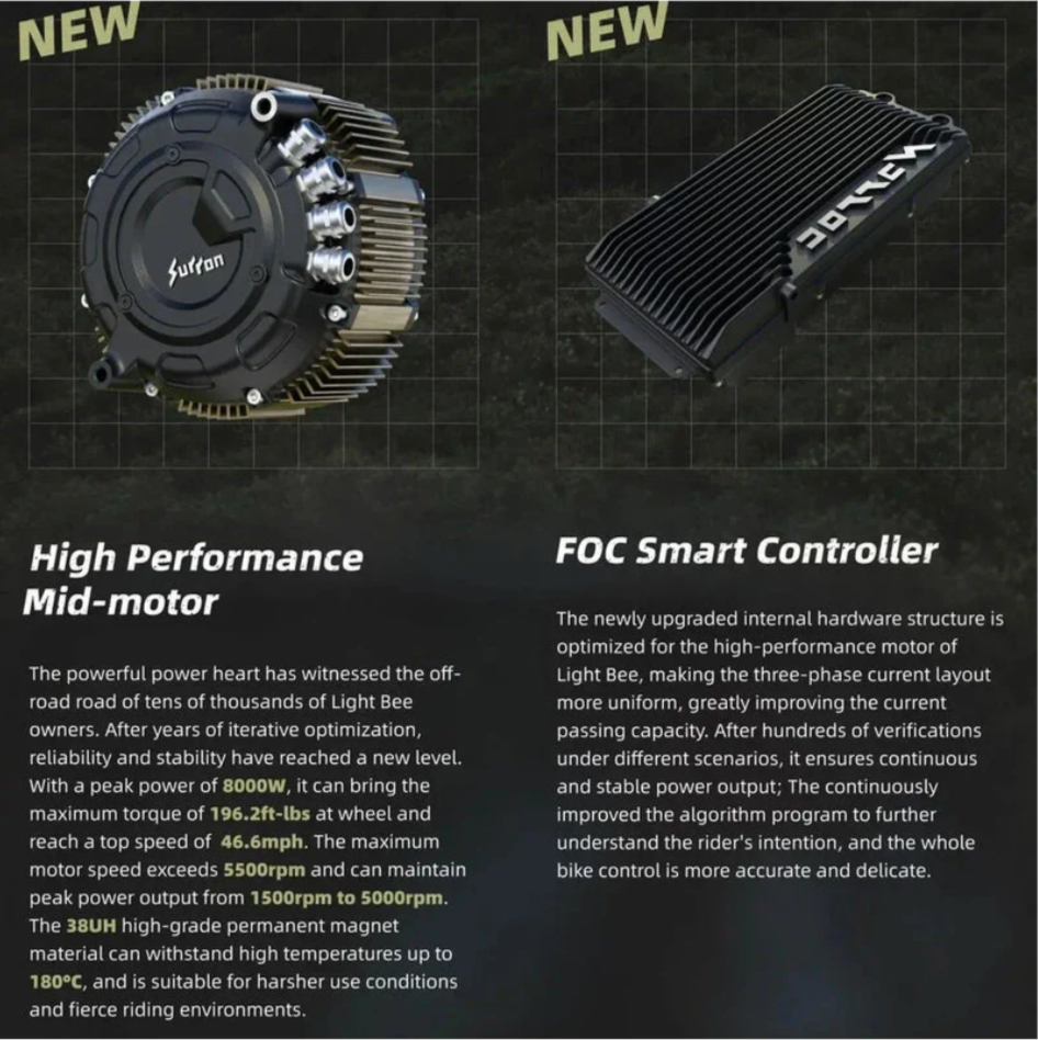 2025 Light Bee X Electric Dirt Bike